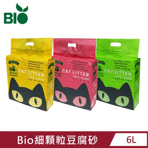 Bio 豆腐貓砂 細顆粒2.0mm 6L(原味/綠茶/水蜜桃)