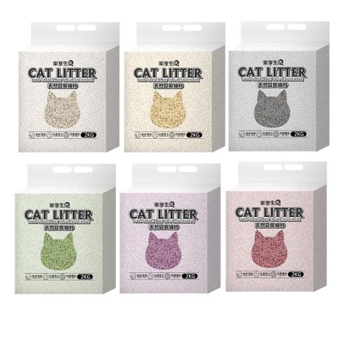 【ENJOY LIFE 樂享生活】高吸水植物貓砂 2KG (天然豆腐砂 除臭 細條 低粉塵 可沖馬桶)
