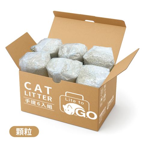 【NiceU毛樂趣】顆粒狀礦感豆腐貓砂(6袋入)