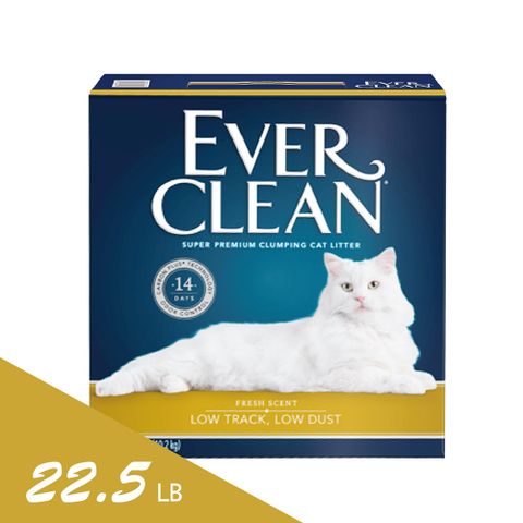 【EverClean 藍鑽】粗顆粒清香結塊貓砂22.5lb/10.2kg