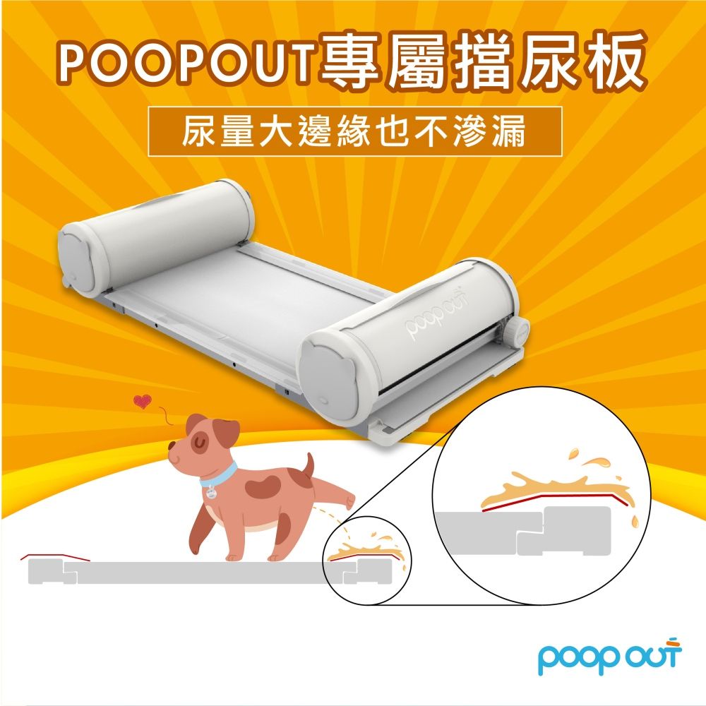 POOP OUT 【POOPOUT】寵物清潔墊3捲組(不含膠膜) 3秒清潔寵物便盆耗材 狗廁所 狗尿盆 尿布墊 超吸水 定點訓練