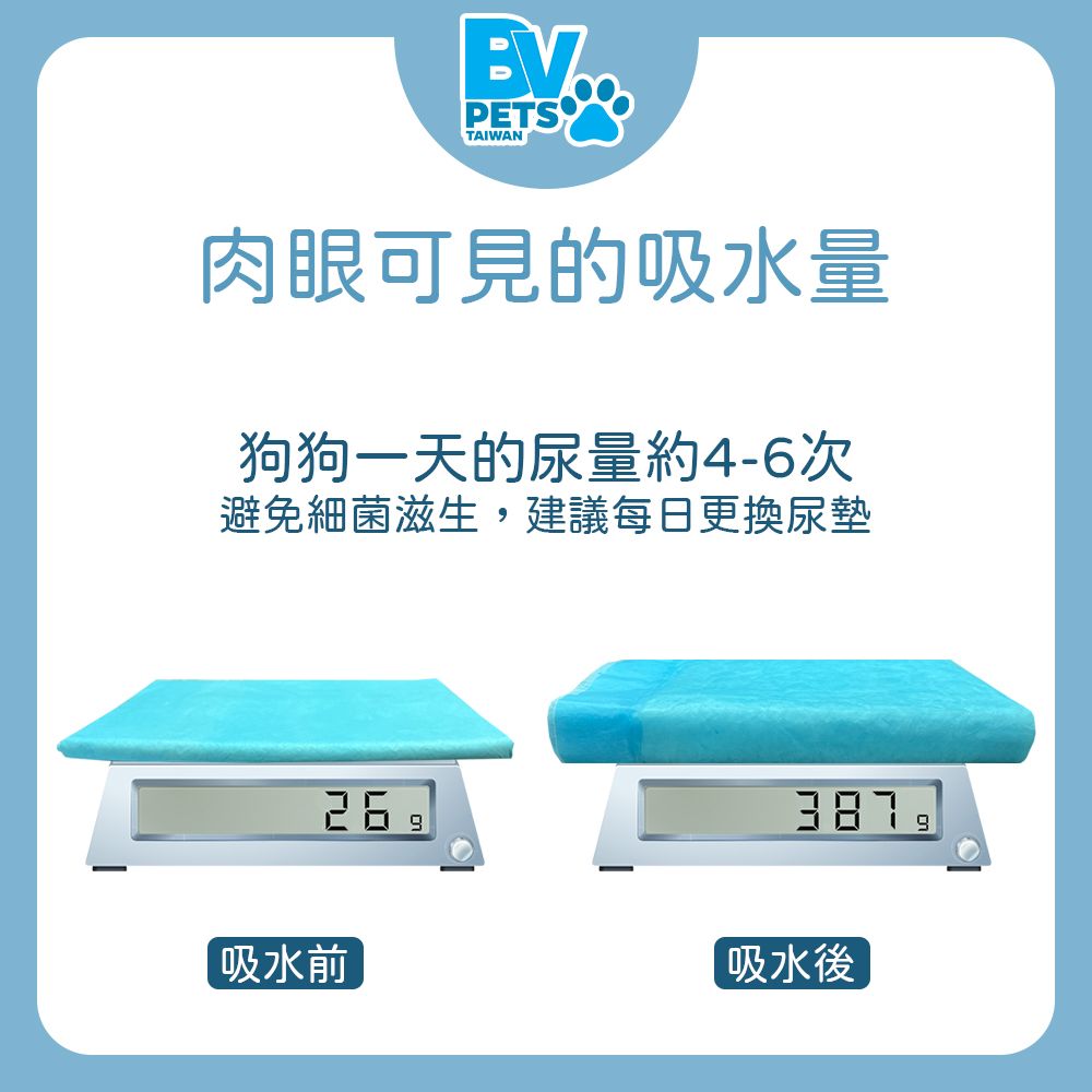 BV Pets 1.5KG 厚款 家用標準型 寵物尿布墊 S號 3包組 (寵物尿墊/寵物尿布/尿布墊/尿墊/尿片)