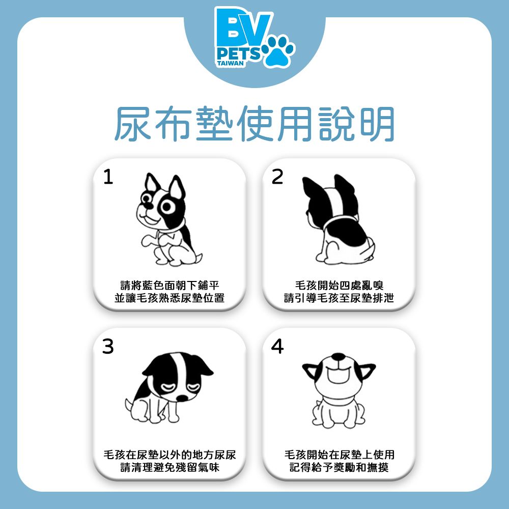 BV Pets 1.5KG 厚款 家用標準型 寵物尿布墊 S號 3包組 (寵物尿墊/寵物尿布/尿布墊/尿墊/尿片)