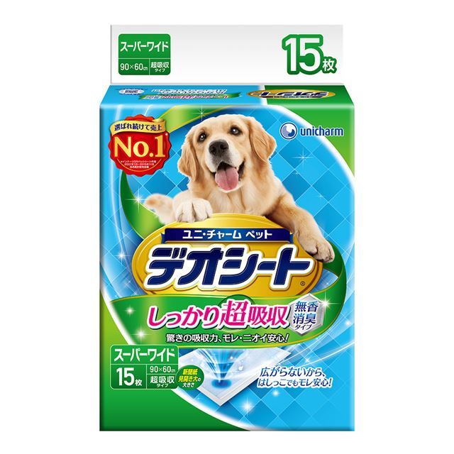 日本Unicharm 消臭大師超吸收狗尿墊4L 15片- PChome 24h購物