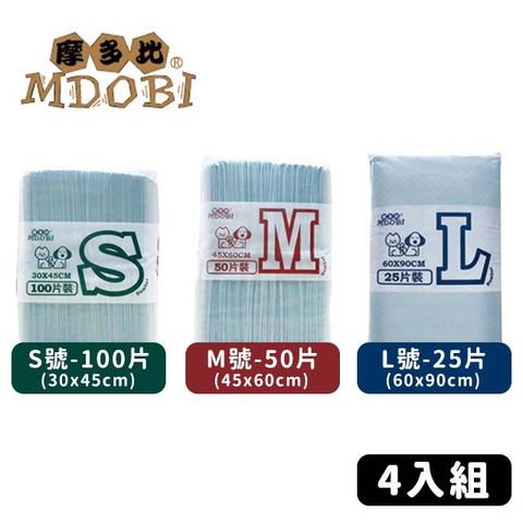 MDOBI 摩多比 【4入組】 專業級職業用寵物尿墊 寵物尿布/尿片