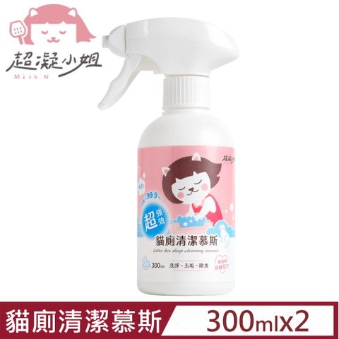 LADY N 超凝小姐 【2入組】-超強效貓廁清潔慕斯 300ml (MC100)