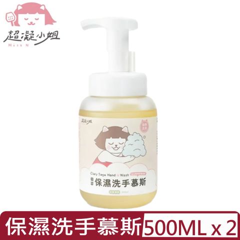 【2入組】Lady N超凝小姐-植萃保濕洗手慕斯-木質清香 500ml (MC111)
