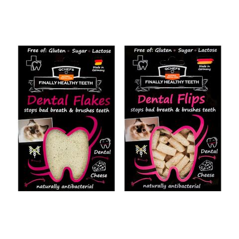 【德國黑科技Qchefs】起司潔牙零食系列 x2入(貓用)