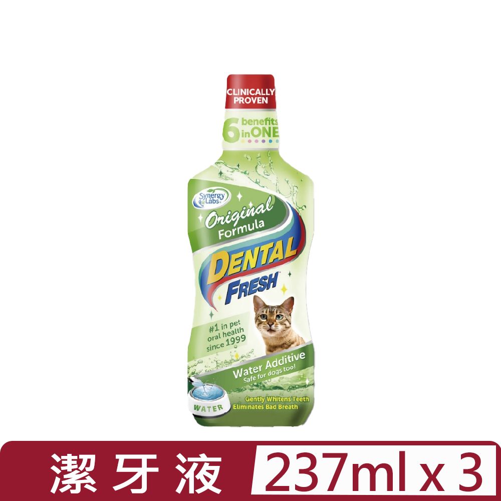  【3入組】美國潔牙白Dental Fresh-貓咪版潔牙液 8FL OZ(237mL) (DF0001)