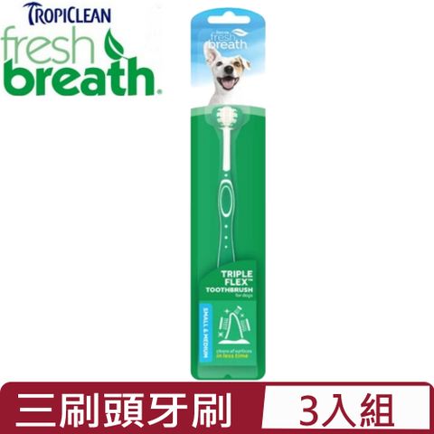 【3入組】Fresh breath鮮呼吸-三刷頭牙刷 (S/M)