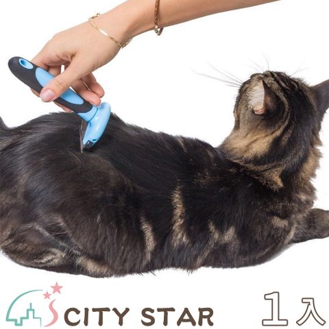 CITY STAR 寵物美容清潔自動刷毛脫毛梳