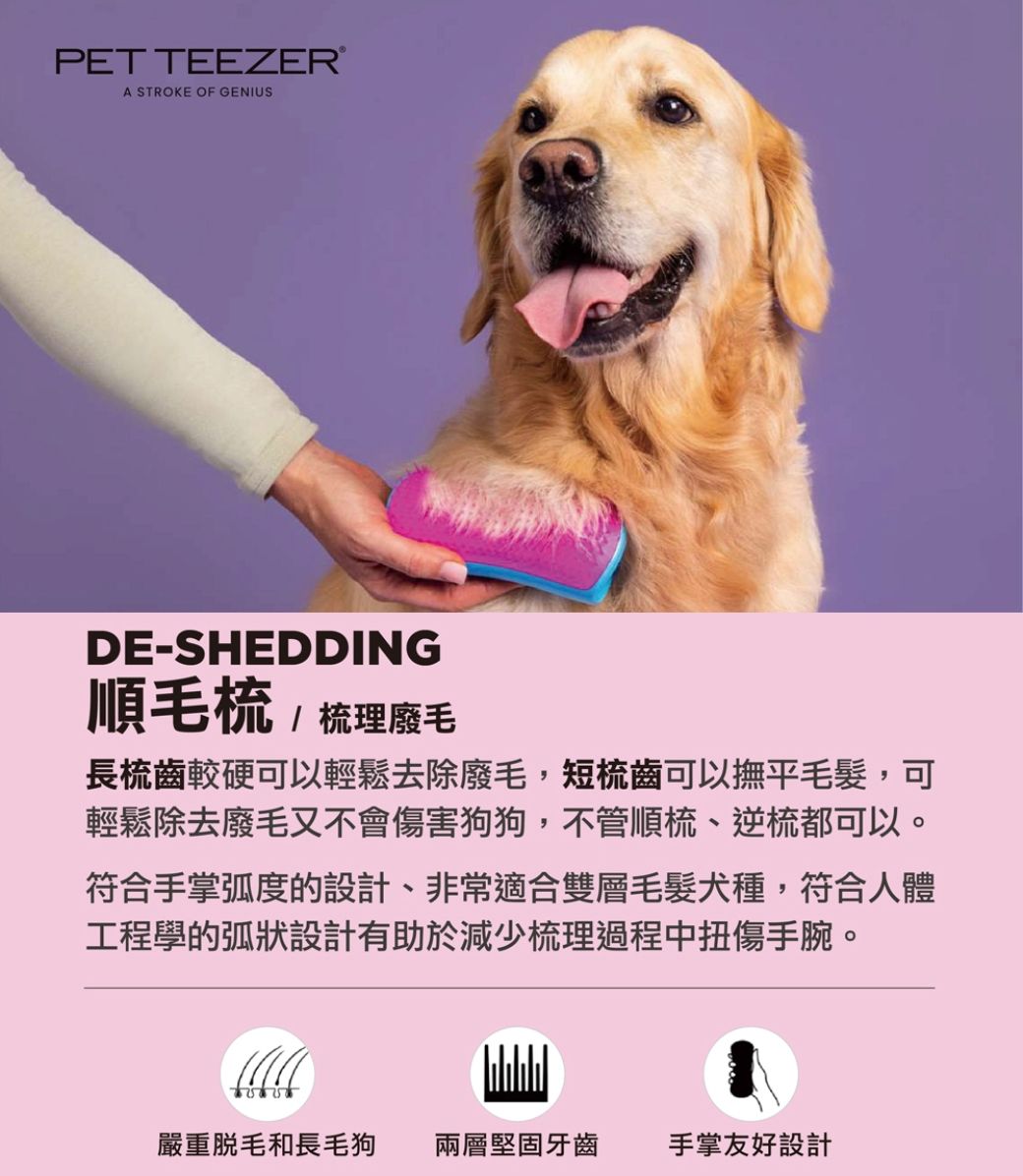 Pet Teezer提碁】毛孩幼犬梳-淘氣青- PChome 24h購物