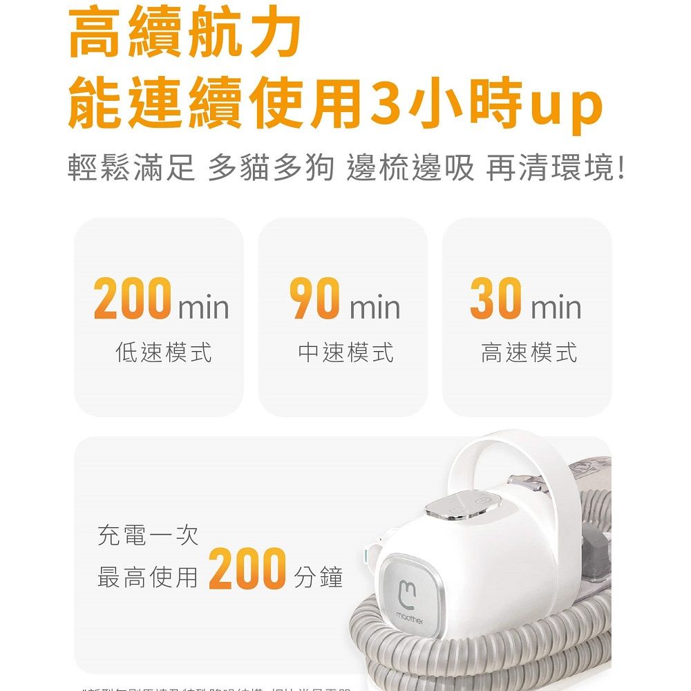  【終極全餐組】Maother 毛媽媽 無線寵物理毛機 W3 寵物美容機 電剪毛剃腳毛 除毛 梳毛 吸毛器