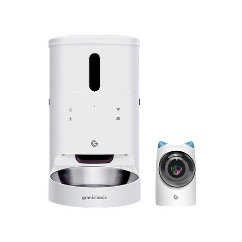 GC 餵不停 貓狗自動餵食器 視訊攝影機 智能寵物餵食器 不挑糧 雙供電設計 APP一指操作 萌寵版