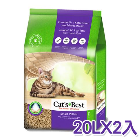 24-德國凱優CAT’S BEST優質凝結木屑砂-紫標(20LX2包)