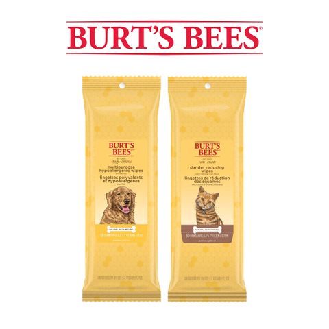 Burt’s Bees 小蜜蜂爺爺 天然肌蜜 萬用潔膚巾 50入 x3 ( 寵物 貓 狗 肌膚 清潔 保濕 )