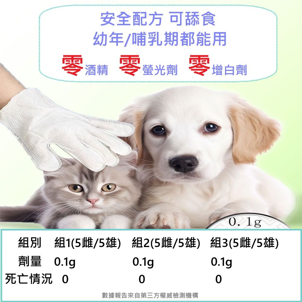  寵物 超值12入 寵物SPA清潔護理手套 清潔濕紙巾手套 一次性清潔用品