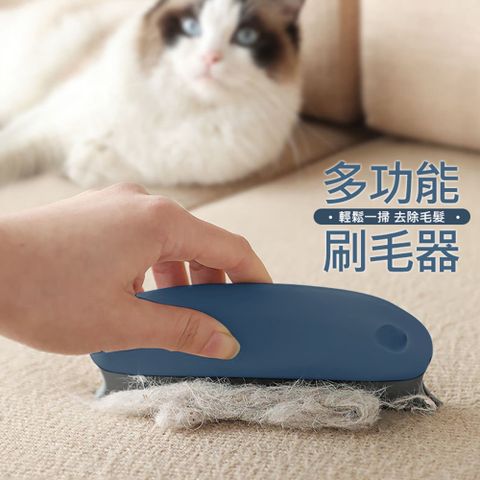 神奇寵物除毛刷/毛髮清理器/刷毛器(墨藍色)