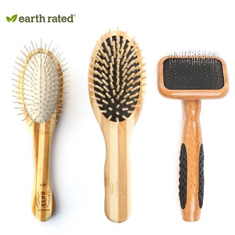 Earth Rated莎賓-BASS竹柄軟針梳(小)/竹齒按摩梳/竹柄按摩梳(小)