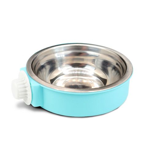 懸掛式不鏽鋼寵物碗 S 藍色 (4.5*13cm)