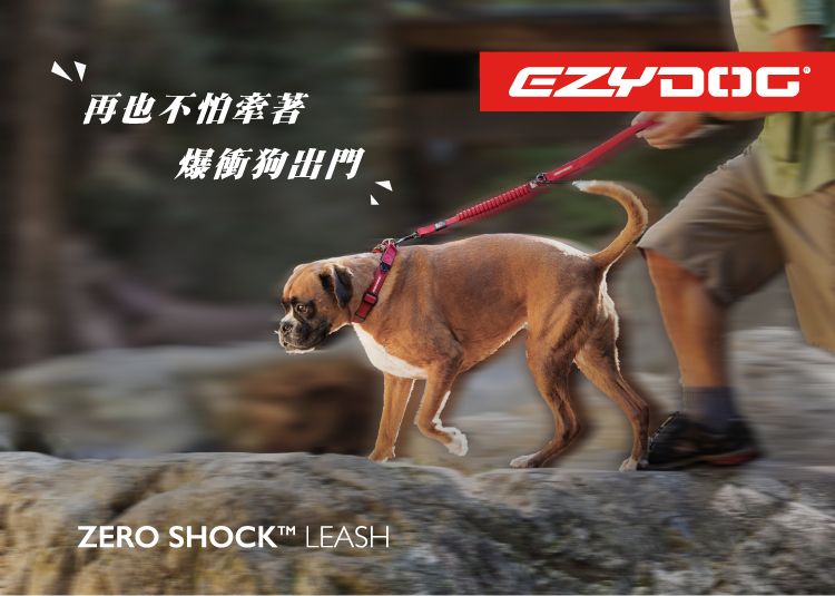 再也不怕牽著爆衝狗出門ZERO SHOCK LEASH