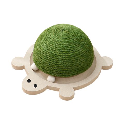 【台灣淘淘TaoTao寵物】木質原色烏龜旋轉遊樂組 綠色