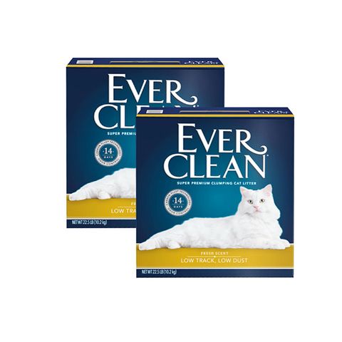 EVER CLEAN 藍鑽【2盒】粗顆粒清香結塊貓砂22.5lb/10.2kg