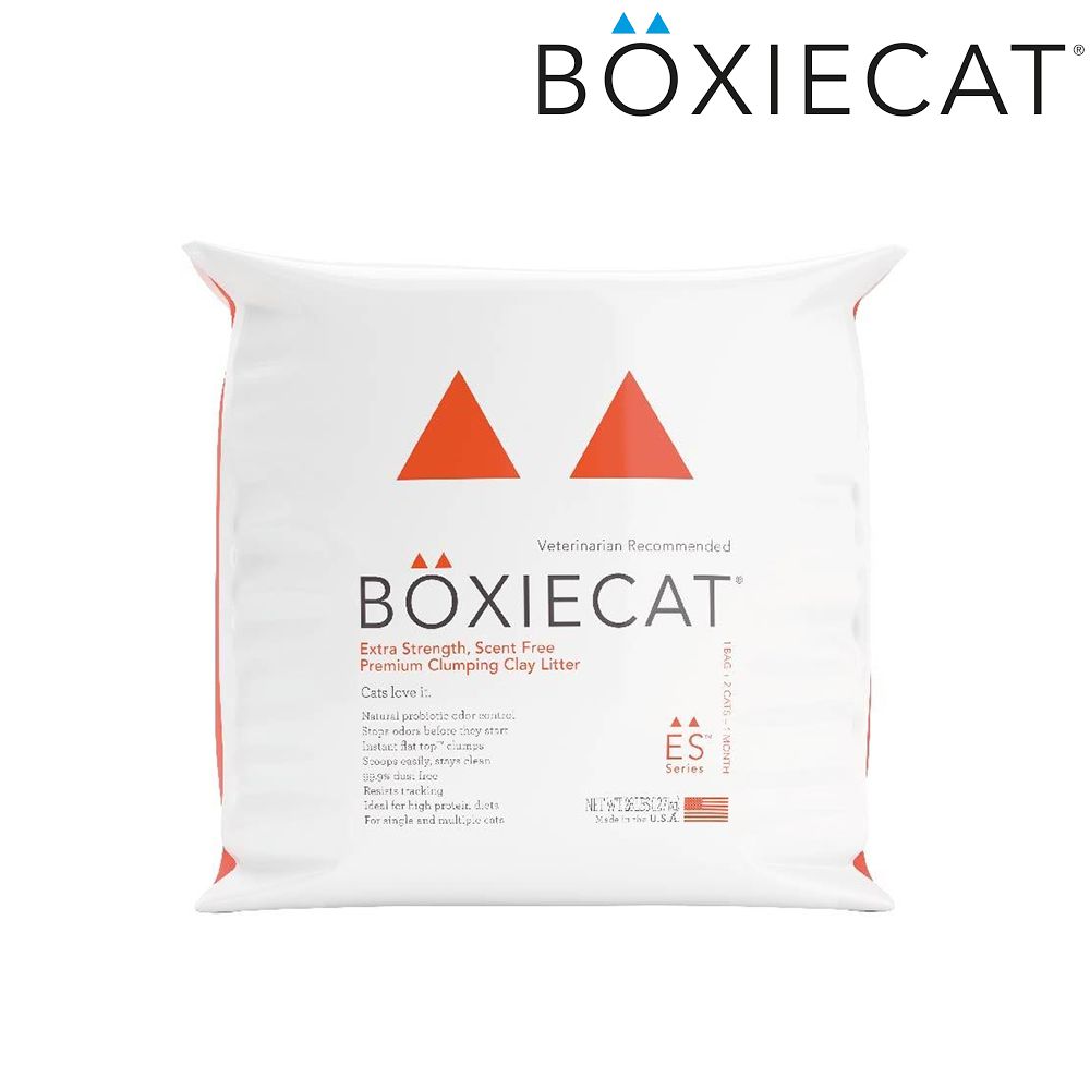 BOXIECAT 博識貓 美國頂級 《 無粉塵黏土貓砂-紅色益生菌加強》28磅/12.7kg