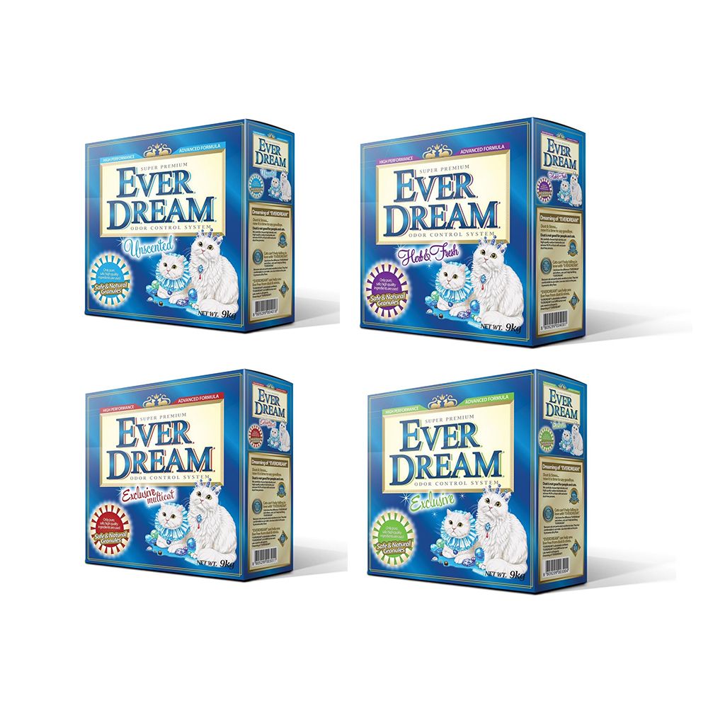  EverDream韓國藍貓速凝結貓砂9kg*1入