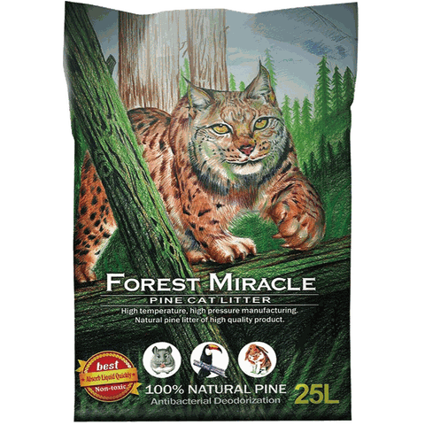【Forest Miracle 森林奇跡】純天然松木砂 25L/約15KG  (兩包)