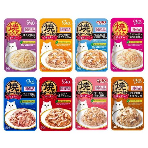 【PET DREAM】CIAO鰹魚燒餐包 50g 日本公司貨 CIAO餐包 晚餐包 巧餐包 燒餐包 肉泥餐包 貓餐包