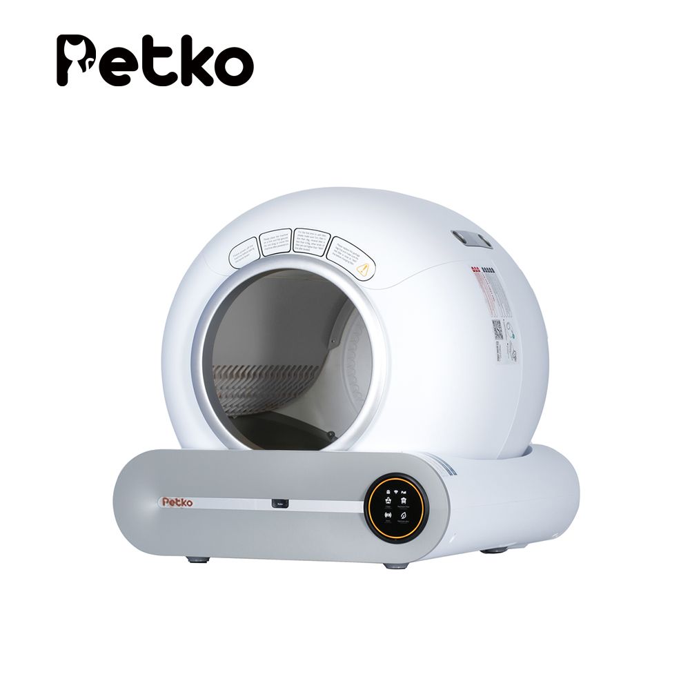 PETKO 佩可 智能貓砂盆/貓砂機/可APP遠端操控_(附垃圾袋x1/控砂盒x1)