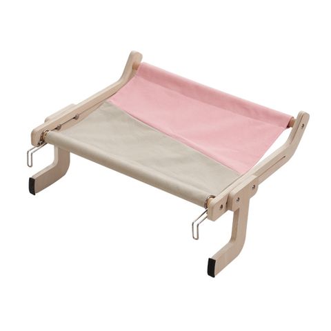【寵物愛家】DIY組裝床邊桌邊木質掛床懸掛貓窩四季通用貓吊床