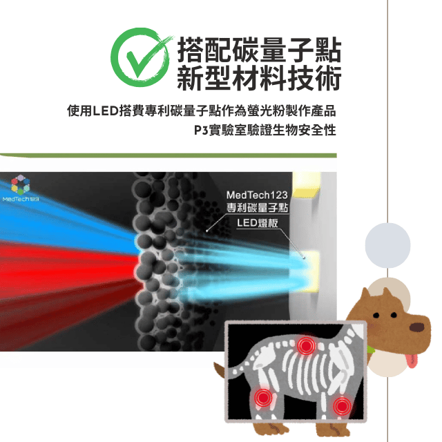  MedTech123碳量子點寵物光動力照護墊