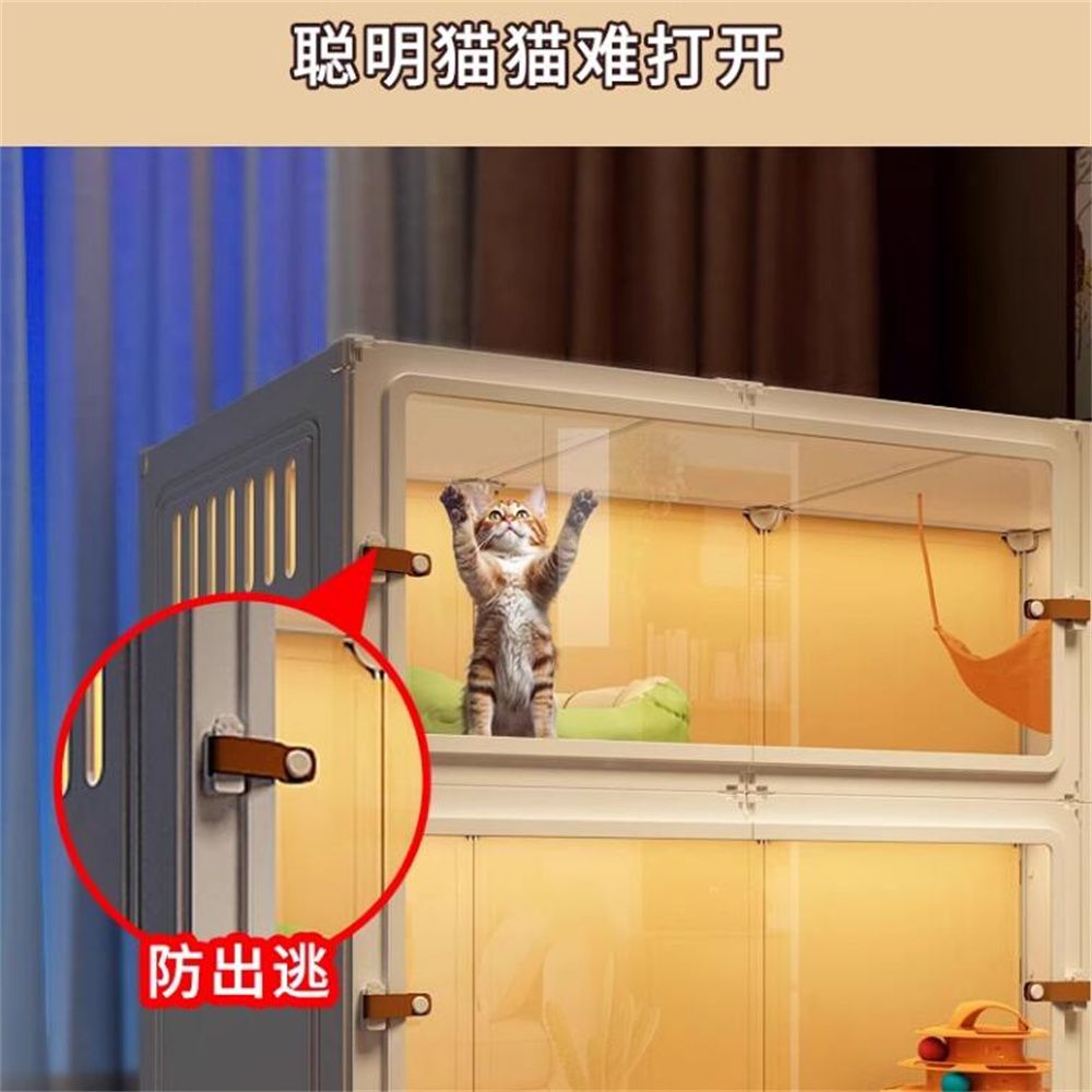 聪明猫猫难打开防出逃