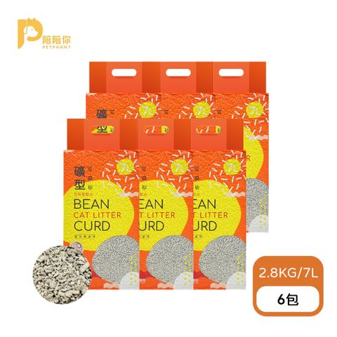 【PETPANNY 陪陪你】礦型豆腐貓砂 7L/2.8kg*6入14