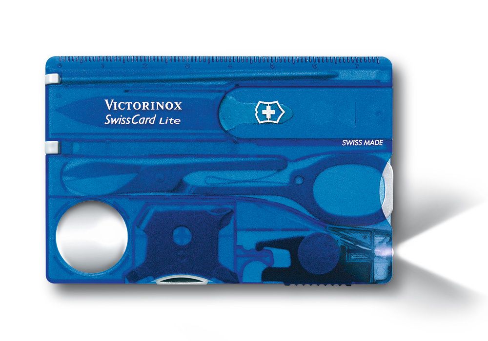 VICTORINOX 瑞士維氏 透明13用名片型瑞士燈刀 -3色可選 (0.7300.T)