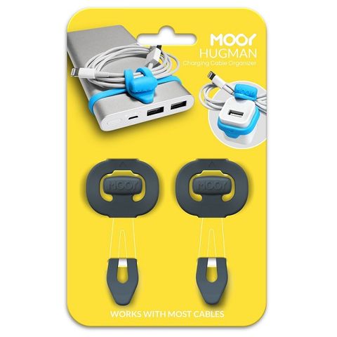 MOOY 麼依 Hugman抱緊緊行動電源束線帶-竹炭灰