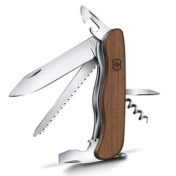 VICTORINOX 瑞士維氏 Forester Wood胡桃木安全鎖10用瑞士刀 (08361.63)