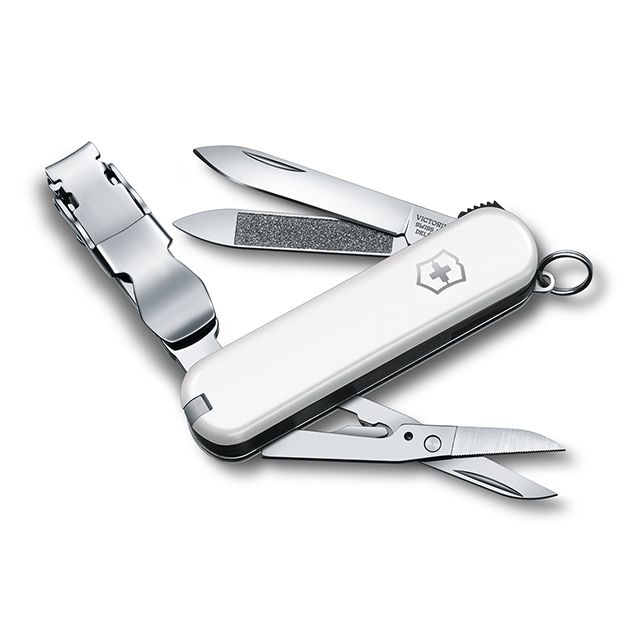 VICTORINOX 維氏  瑞士迷你8用指甲剪瑞士刀-白 06463.7