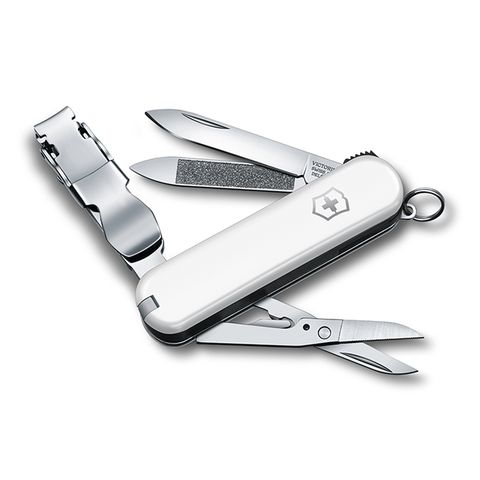 VICTORINOX 瑞士維氏 迷你8用指甲剪瑞士刀-白 (0.6463.7)