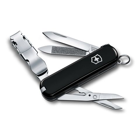 VICTORINOX 瑞士維氏迷你8用指甲剪瑞士刀-黑 06463.3