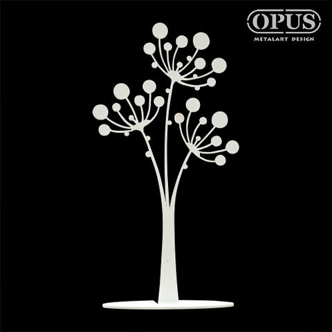 OPUS 東齊金工 歐式鐵藝飾品架《蒲公英》優雅白