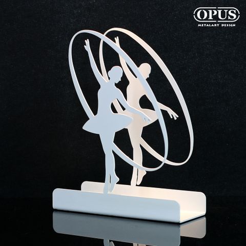 OPUS 東齊金工 歐式鐵藝信件架《芭蕾》優雅白