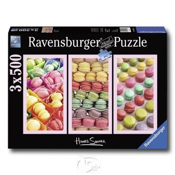 SWANPANASIA 新天鵝堡 【德國Ravensburg拼圖】馬卡龍Macaroons-美食系列拼圖-3x500片