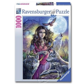 Ravensburger 維寶拼圖 【德國Ravensburg拼圖】少女與狼Protector of Wolves-1000片