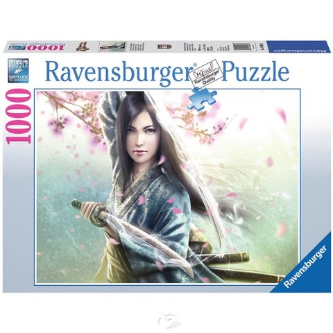 Ravensburger 維寶 【德國Ravensburg拼圖】情書五環傳奇Mujer Samurai-1000片