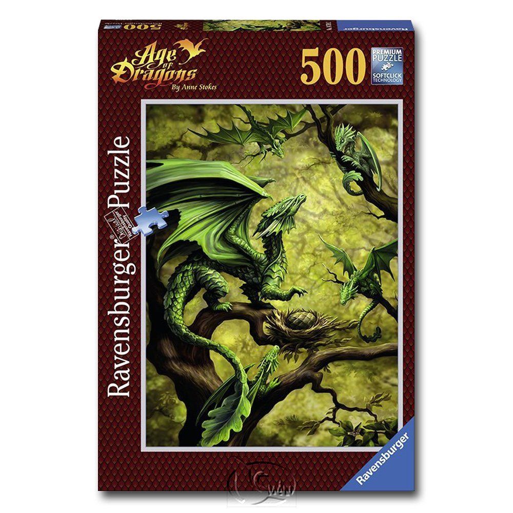 Ravensburger 維寶拼圖 【德國Ravensburg拼圖】森林之龍Forest Dragon-500片