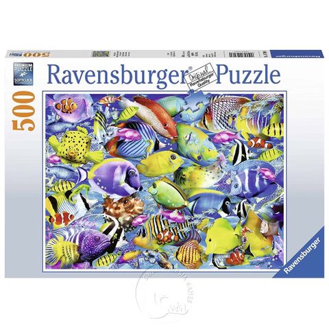 Ravensburger 維寶拼圖 【德國Ravensburg拼圖】繁忙的熱帶魚群Tropical Traffic-500片