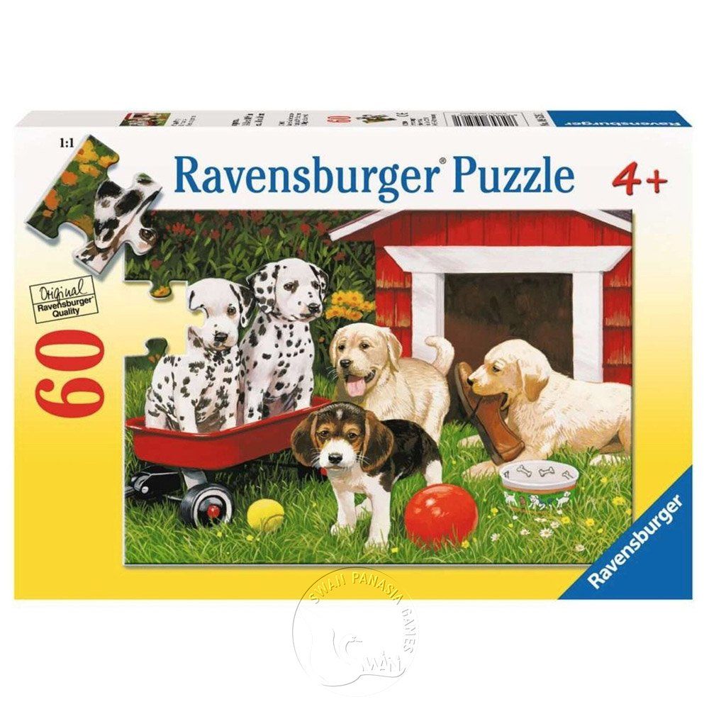 Ravensburger 維寶 【德國Ravensburg拼圖】幼犬派對Puppy Party-60片